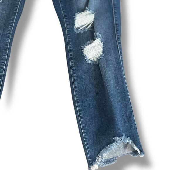 Torrid Premium Jeans Women's Plus 18R Blue Jeggings Distressed High Rise Curvy - Picture 5 of 16